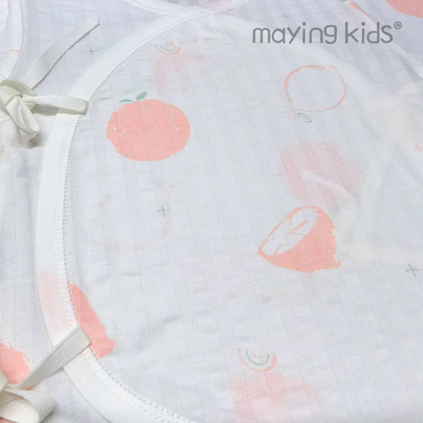 9019 : Wrap Jumpsuit Baby 單面布綁帶連身衣