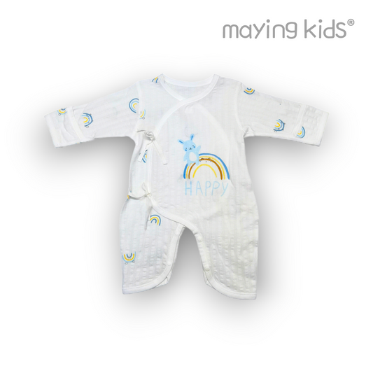 9008-1 : Wrap Jumpsuit Baby 單面布綁帶連身衣