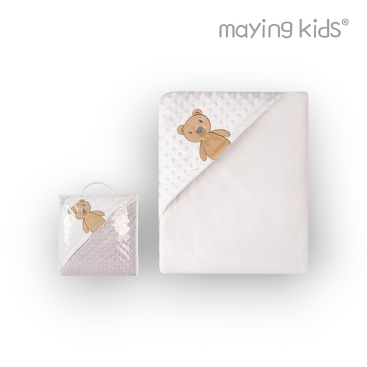 MP51919:Baby Padded Blanket With Hooded - 夾棉保暖抱被