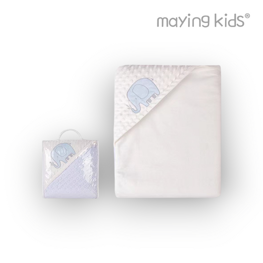 MP51918:Baby Padded Blanket With Hooded - 夾棉保暖抱被