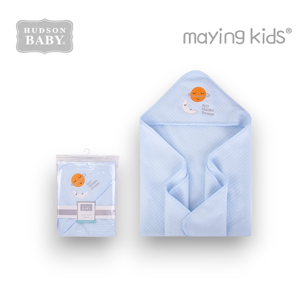 01026CH:Quilted Blanket with Hooded
連帽包被 - 月亮星球