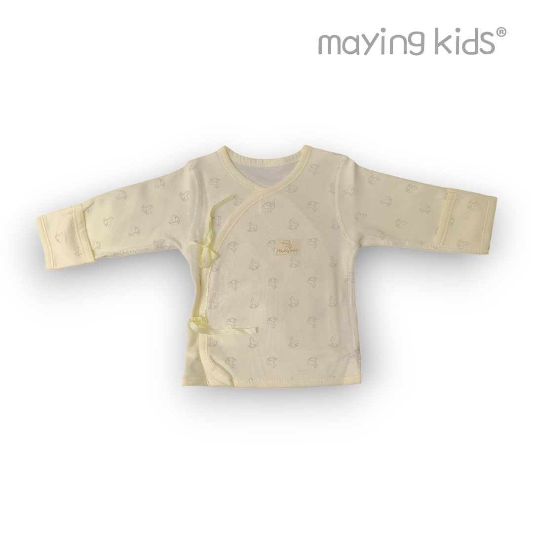 3388:Wrap Top Baby 純棉雙面布綁帶上衣