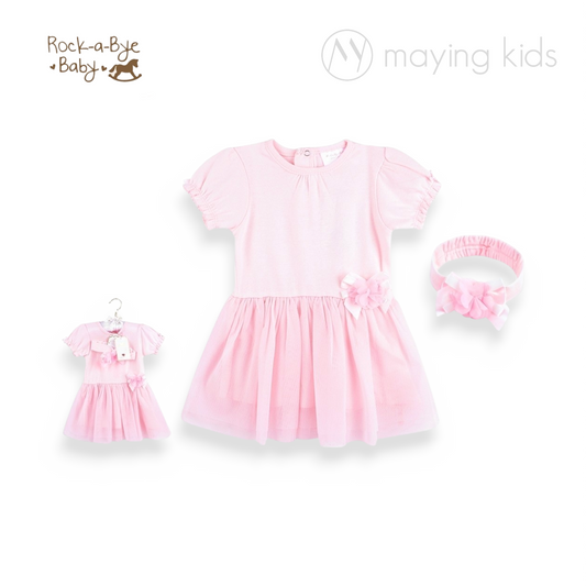 H14261INF : 2pc Dress And Headband Set 頭帶和禮裙