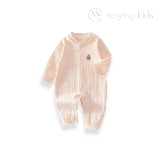 L25MM : Double Layer of Jumpsuit Baby 純棉提花開胸連身衣