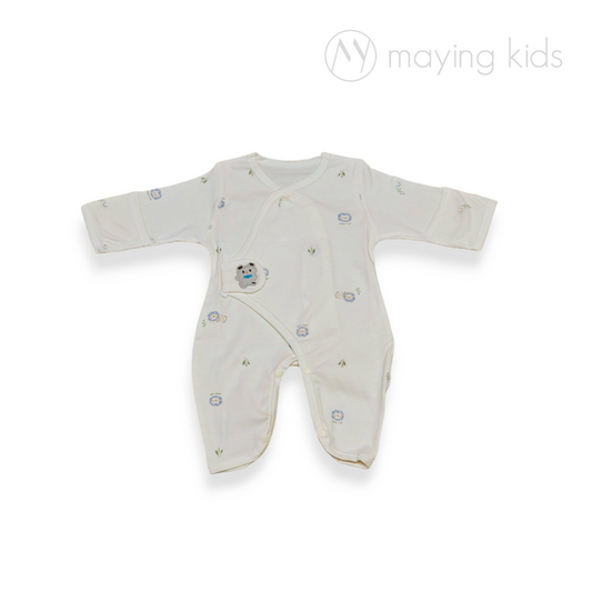 BG2512 : 純棉雙面布魔術貼連身衣 - 獅子