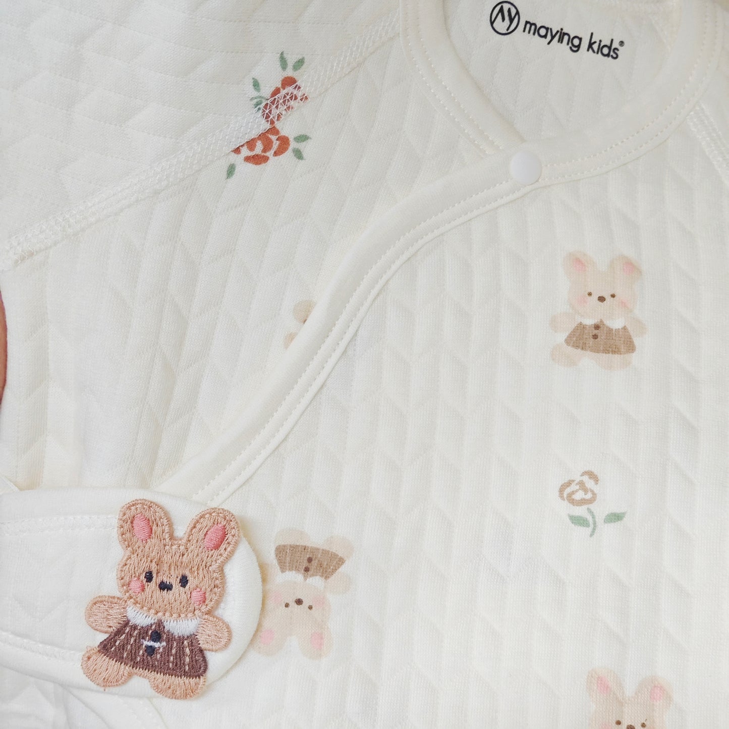 25018 : 薄夾絲棉魔術貼連身衣