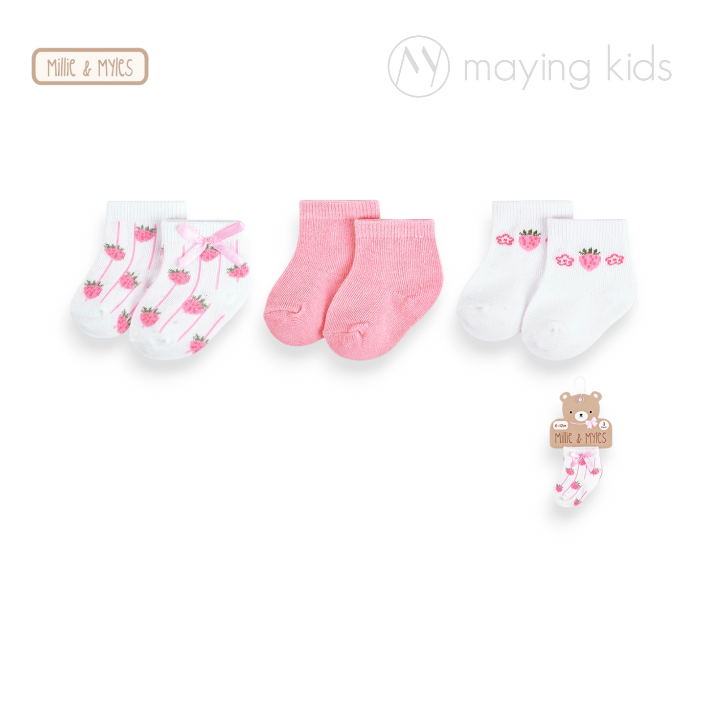 D97042:3 Pair Crew Socks 襪3對裝