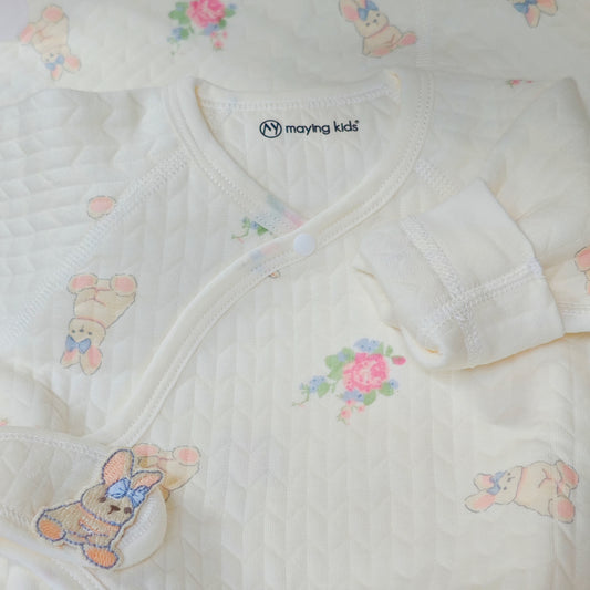 25017 : 薄夾絲棉魔術貼連身衣