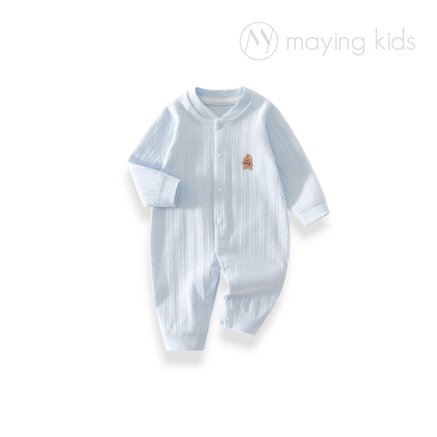 L25MM : Double Layer of Jumpsuit Baby 純棉提花開胸連身衣