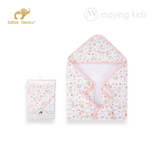 BP53310 : Bamboo Muslin Hooded Blanket 竹纖維棉質連帽包被