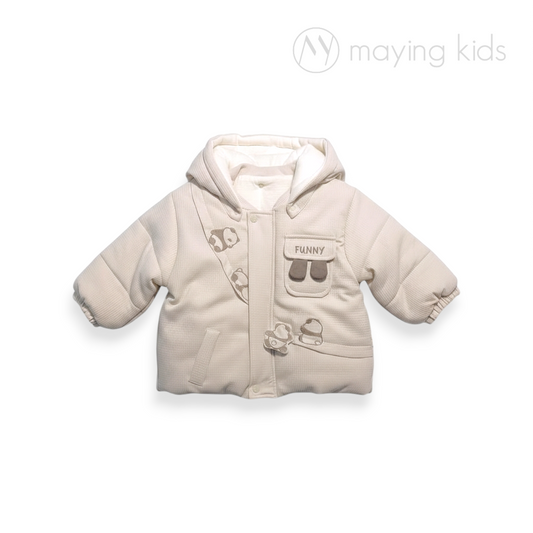 連帽夾棉外套風褸 Hooded Cotton Lined Coat