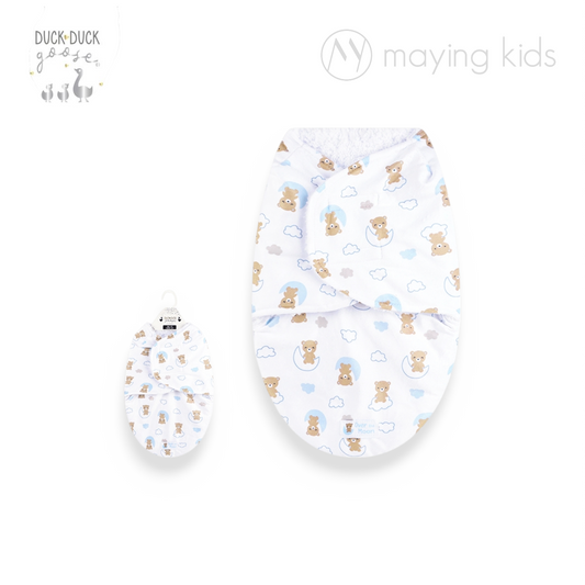 D05494LA: 1pc Minky Swaddle Blanket 毛絨安睡防驚嚇包巾