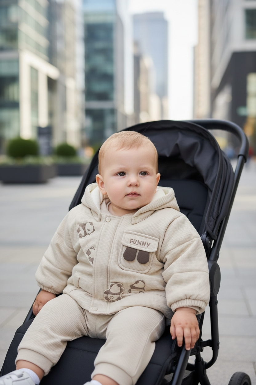 連帽夾棉外套風褸 Hooded Cotton Lined Coat