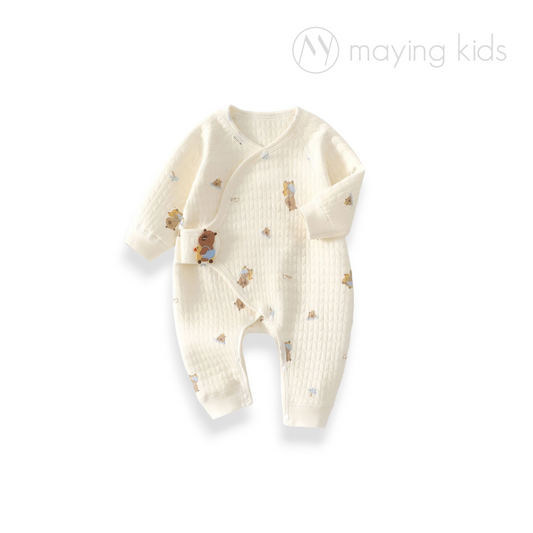 25016 : 薄夾絲棉魔術貼連身衣