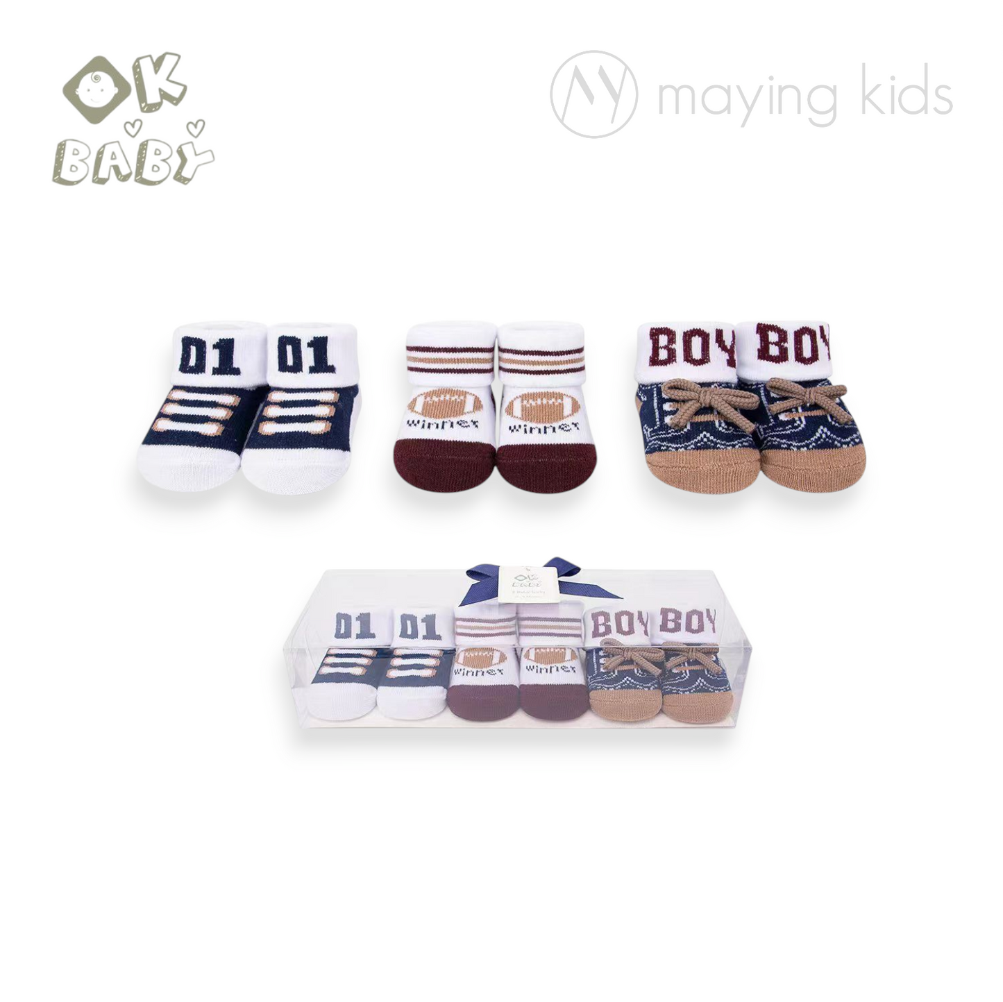 KC71799 : Socks gift set 3pc 襪仔3件裝禮盒