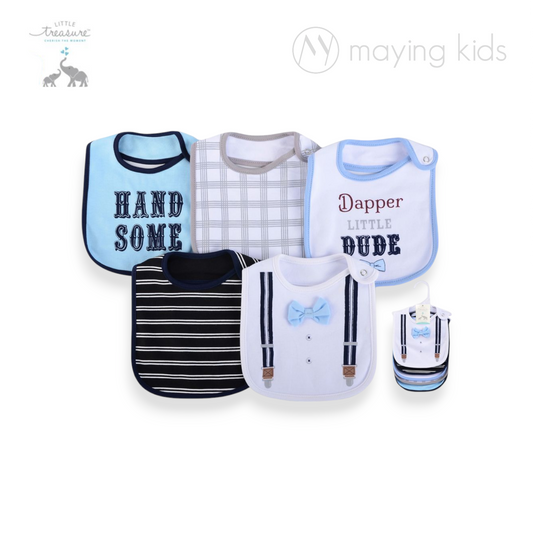 71055 :5pc Interlock Bib 5件裝口水巾