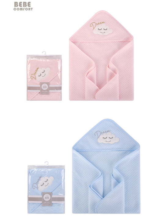 Quilted Blanket with Hooded
連帽包被 - 白雲