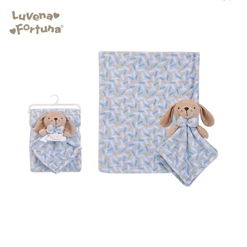 Plush Blanket & Security Blanket 公仔安撫巾及毛毯套裝 - 狗仔