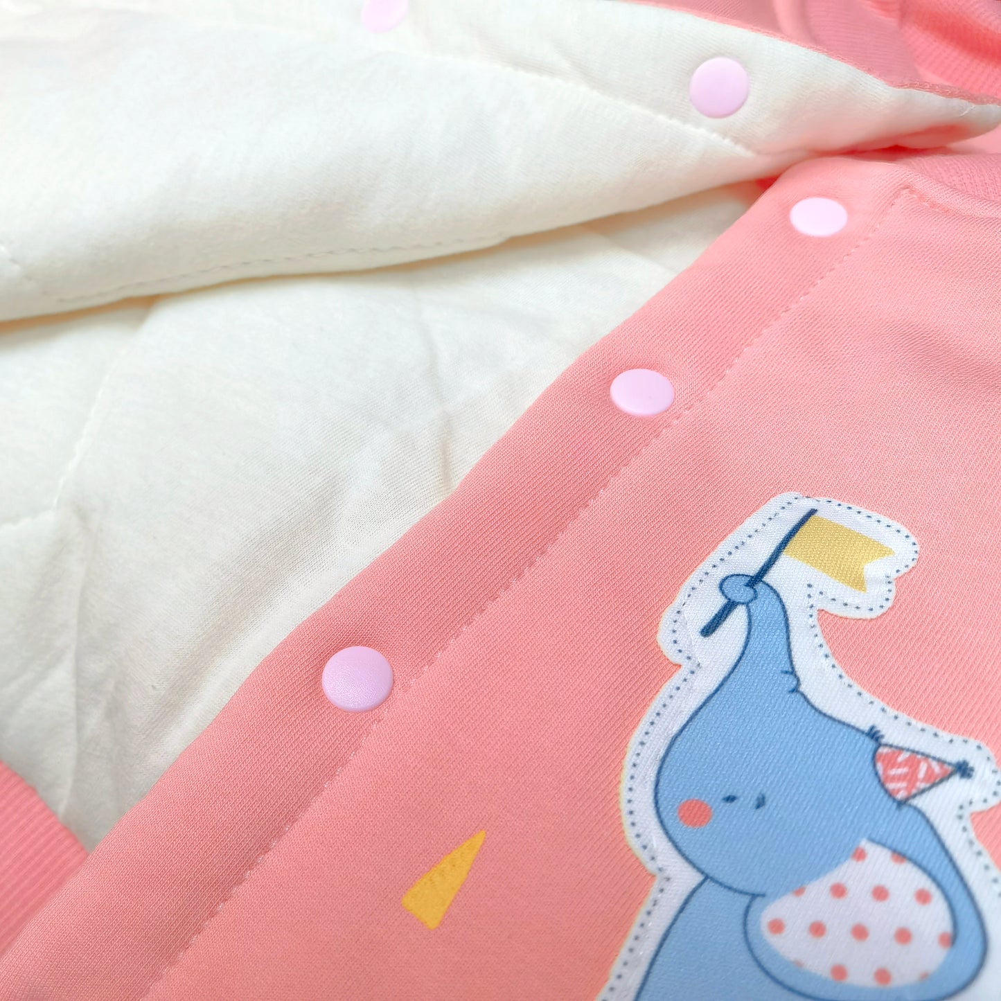 夾棉背心外套 - 馬戲團小象