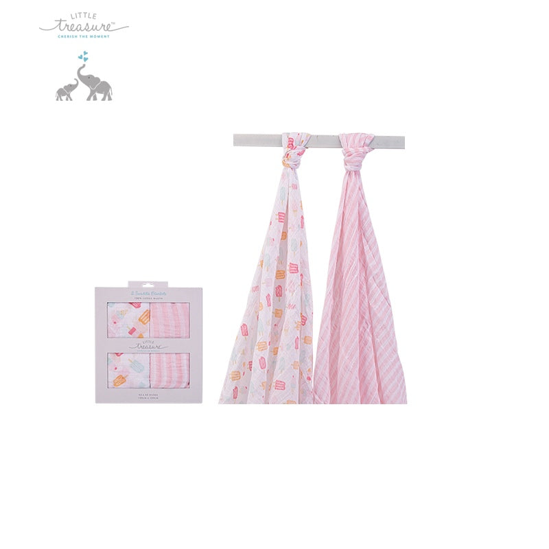 Muslin Swaddle Blanket
純棉紗布包巾