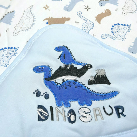 #2188 Blanket with Hooded 夾棉雙面布包被連帽 (附腰帶)