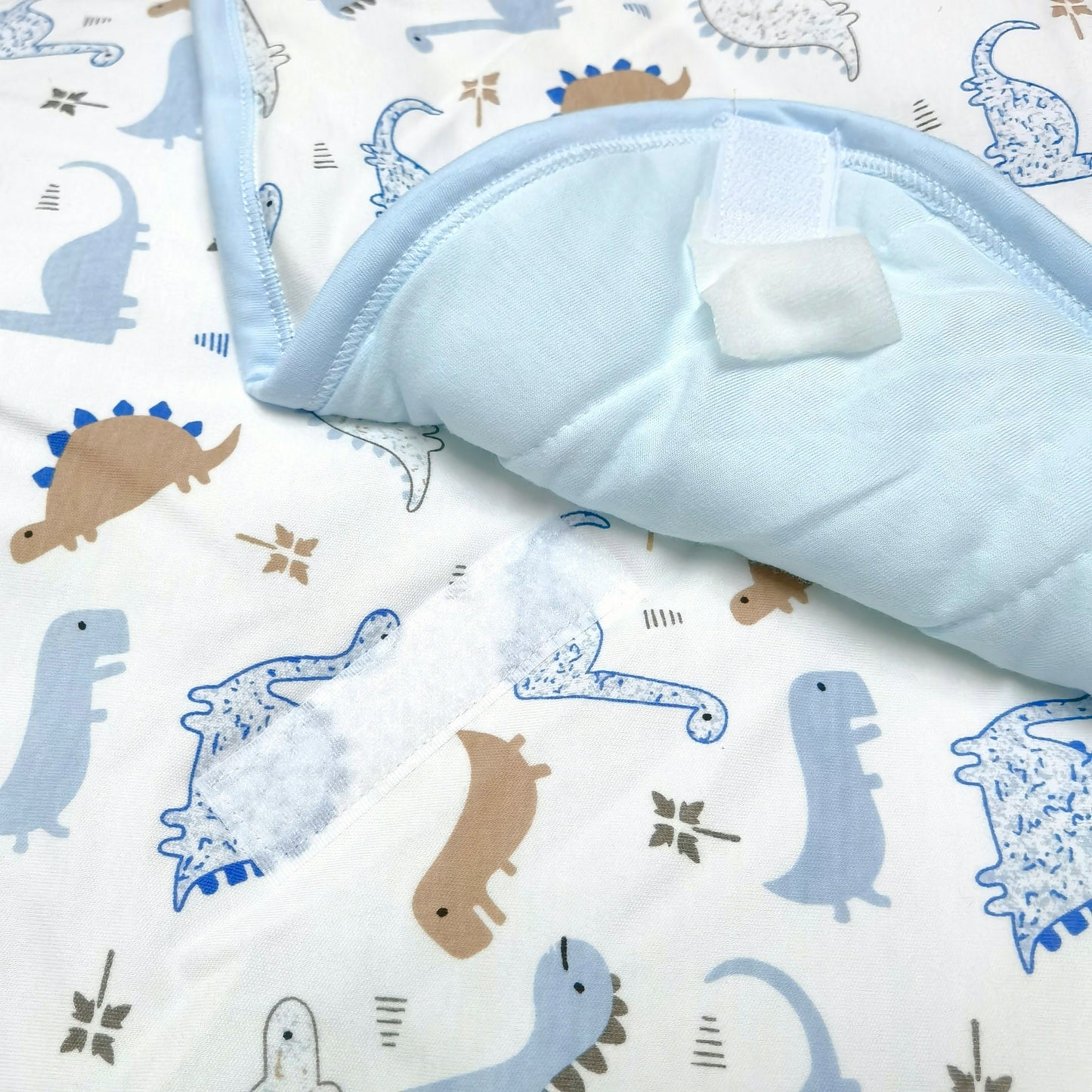 #2188 Blanket with Hooded 夾棉雙面布包被連帽 (附腰帶)