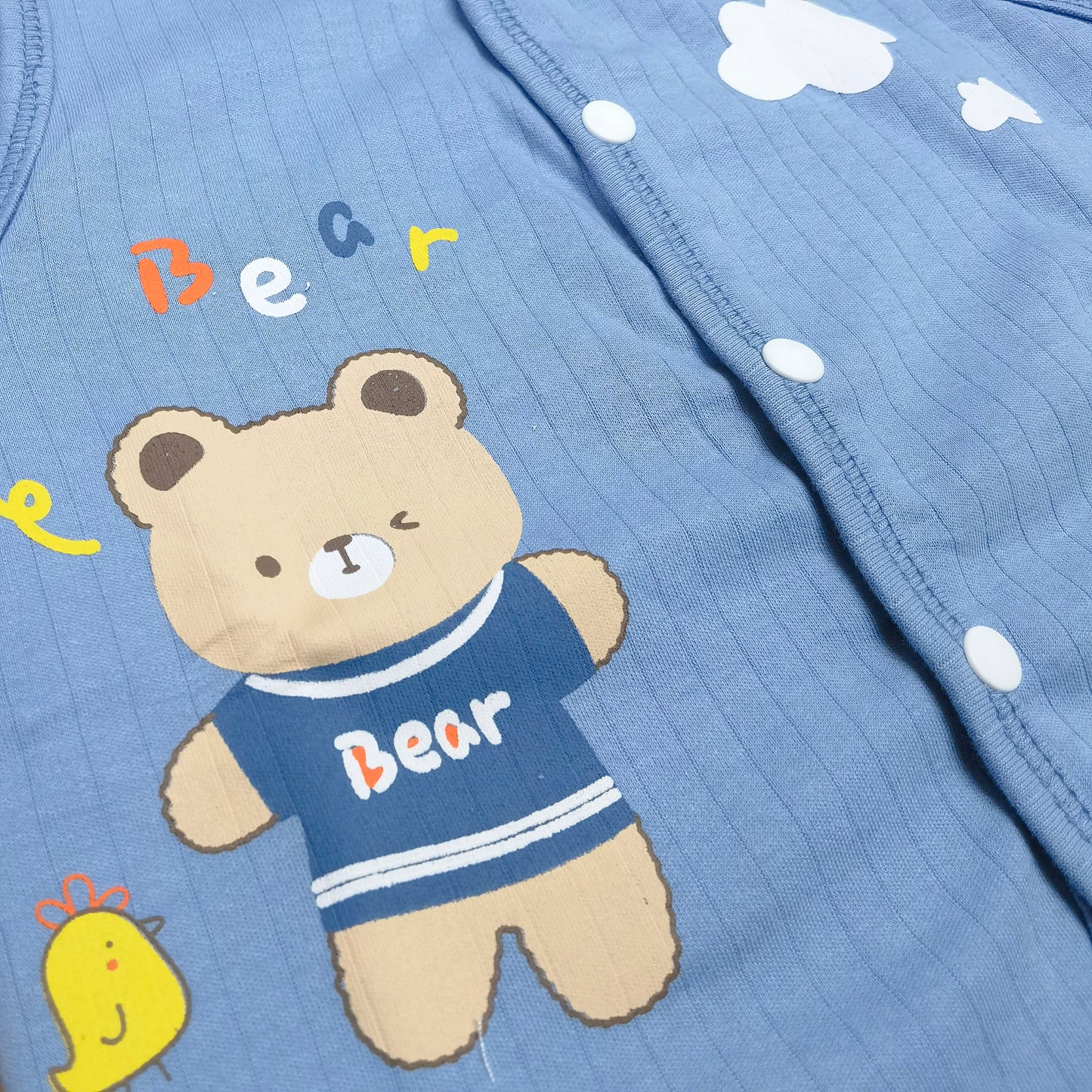 BV1599 : 正反面圖案雙面布純棉背心外套 Double Knit Cotton Vest