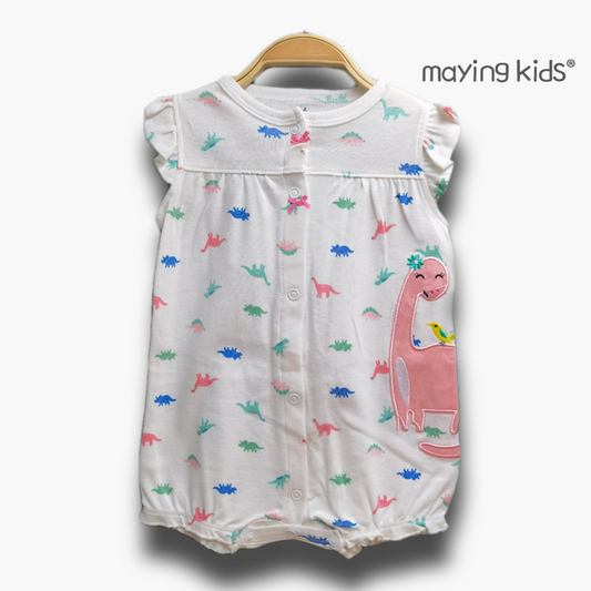 新款夏季短袖現貨📢 ‼️ 純棉短袖連身服(恐龍圖案)