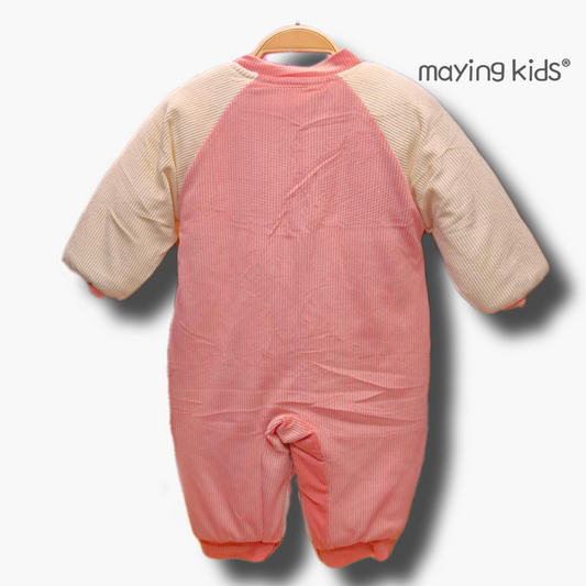 冬季長袖保暖嬰兒服♨️ 燈芯絨夾綿連身服🐠