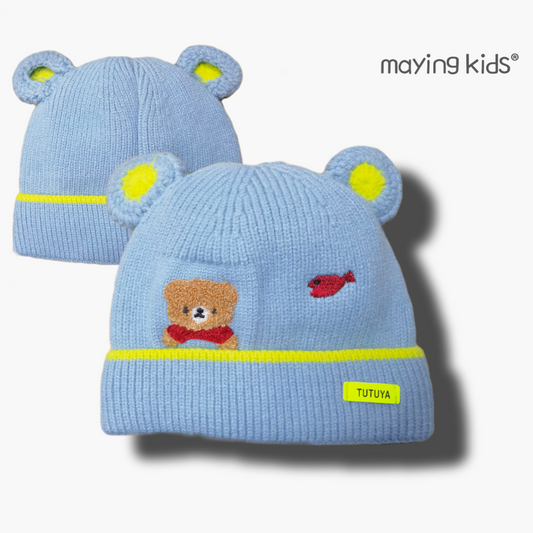 冬季保暖嬰兒冷帽♨️ 小熊冷帽🐻🐠