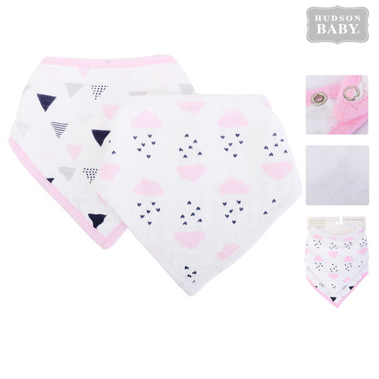 Bandana Bib 2pc 嬰兒棉質三角巾圍兜2件裝