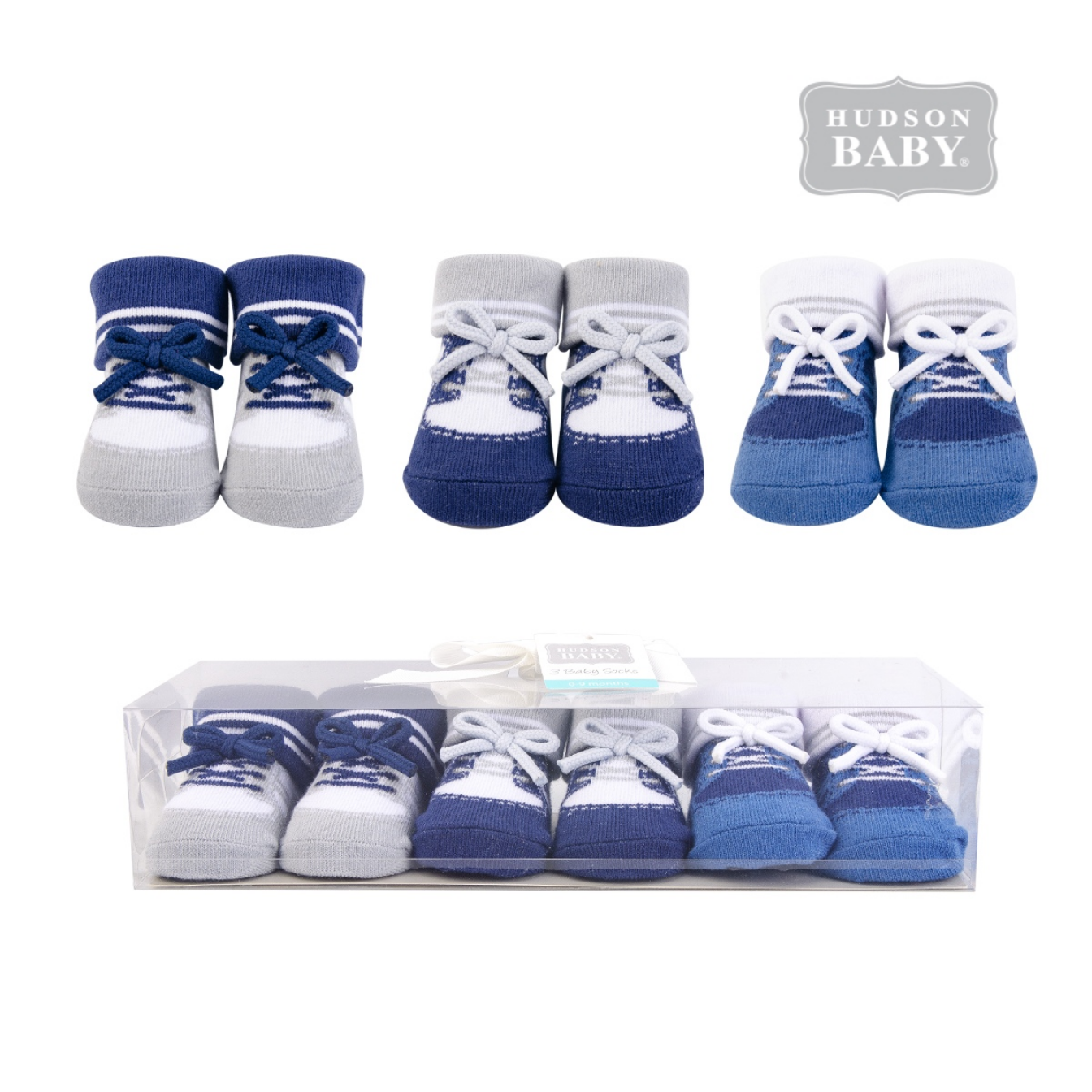 Socks gift set 3pc 襪仔3件裝禮盒 - 藍色蝴蝶結