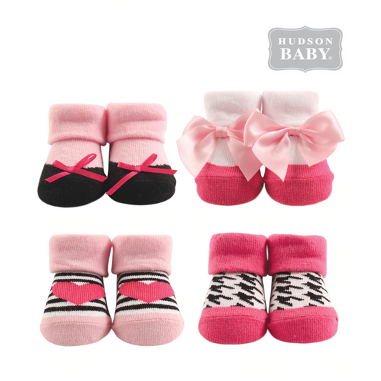 Socks gift set 4pc 襪仔4件裝禮盒 - 心蝴蝶結