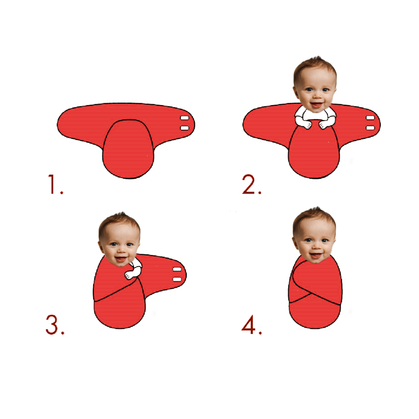 Baby Plush Swaddle Wrap 安睡防驚嚇包巾