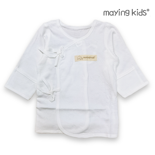 #K8023 純棉單面布和服上衣 - 提花