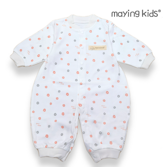 #8112 純棉雙面布開胸連身衣