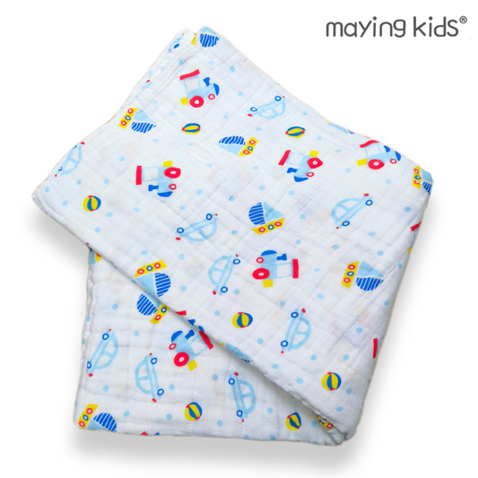 Six Layers Baby Blanket 六層純棉紗巾