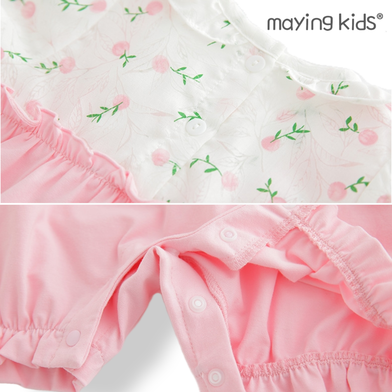 櫻桃仿吊帶裙連身衣