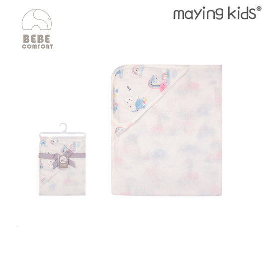 Double Layers Of Bamboo & Terry Hooded 兩層竹纖維棉質連帽包被