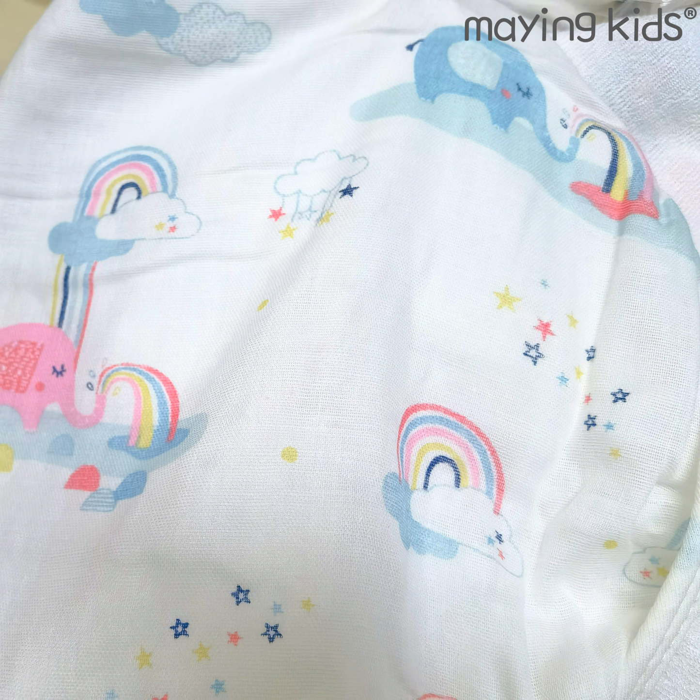 Double Layers Of Bamboo & Terry Hooded 兩層竹纖維棉質連帽包被