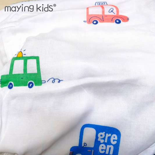 Muslin and Bamboo Terry Hooded 三層竹纖維棉質連帽包被