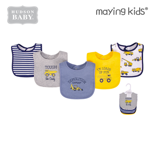 5pc Interlock Bib
口水巾圍兜5件裝 - 工程車
