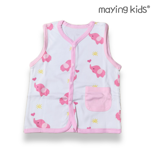 純棉單面布背心外套