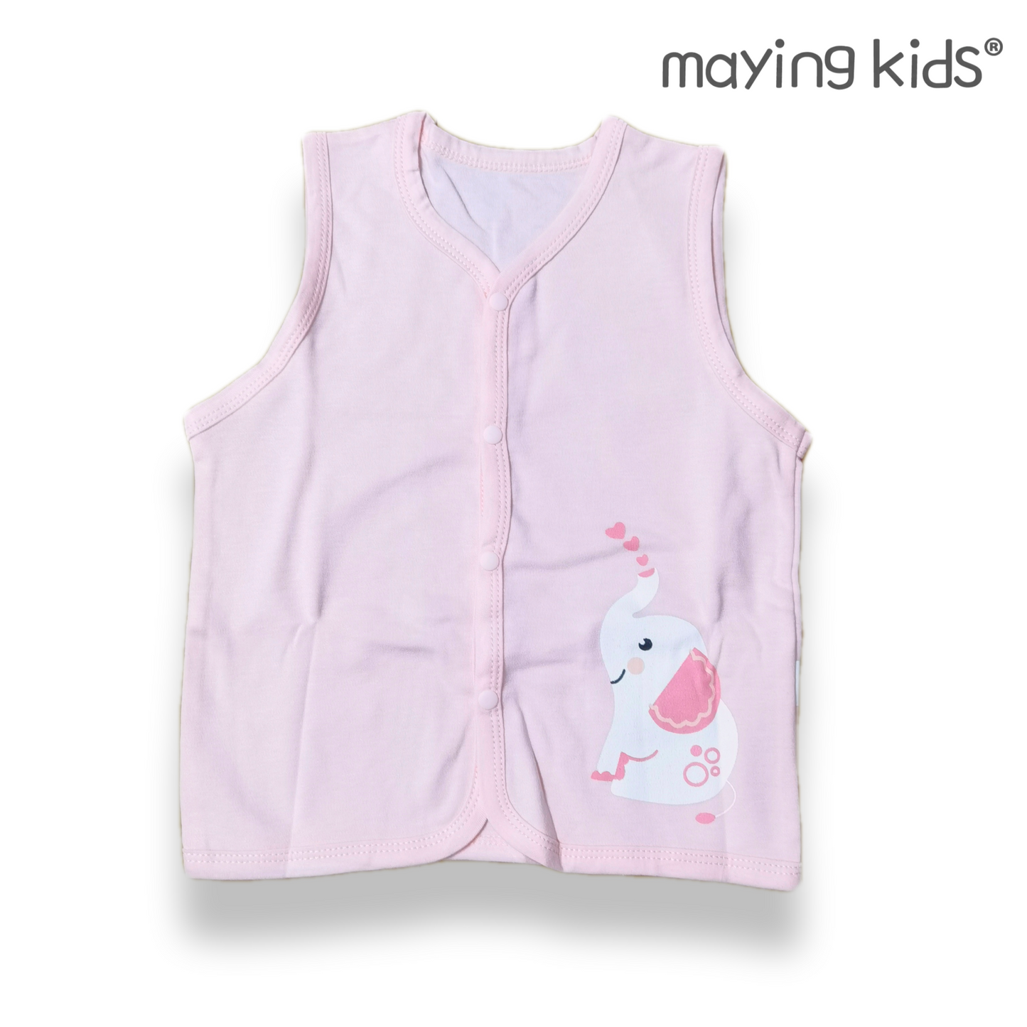 純棉單面布背心外套