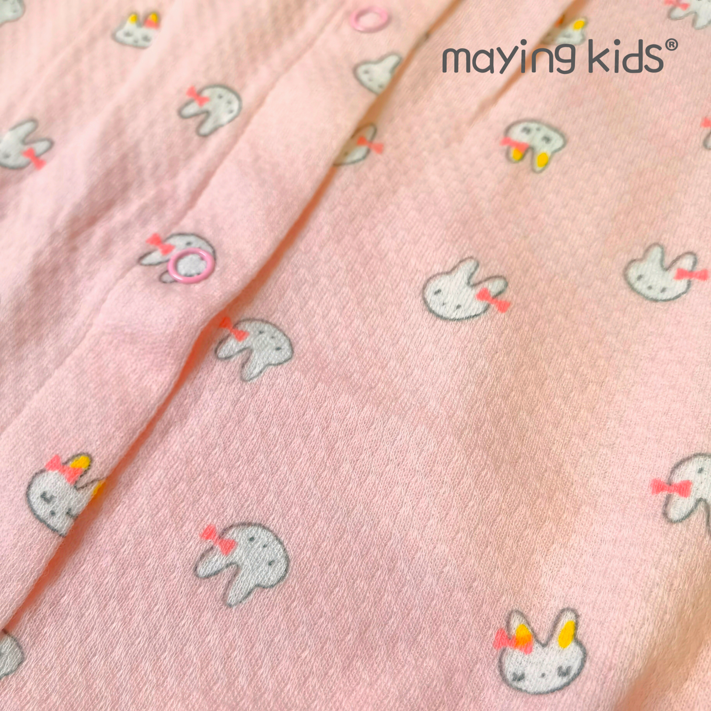 Bodysuit 小兔純棉開胸連身衣