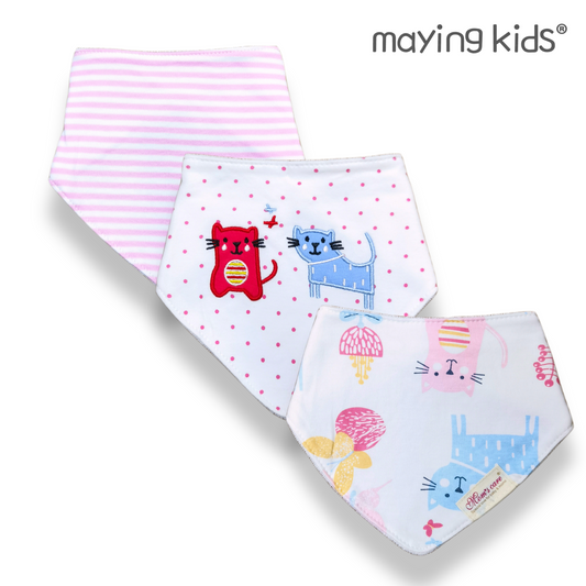 Baby Bib 3pc 嬰兒三角口水肩3件裝