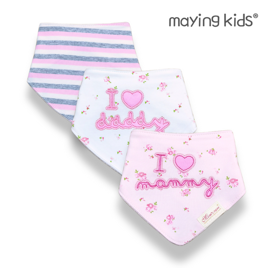 Baby Bib 3pc 嬰兒三角口水肩3件裝