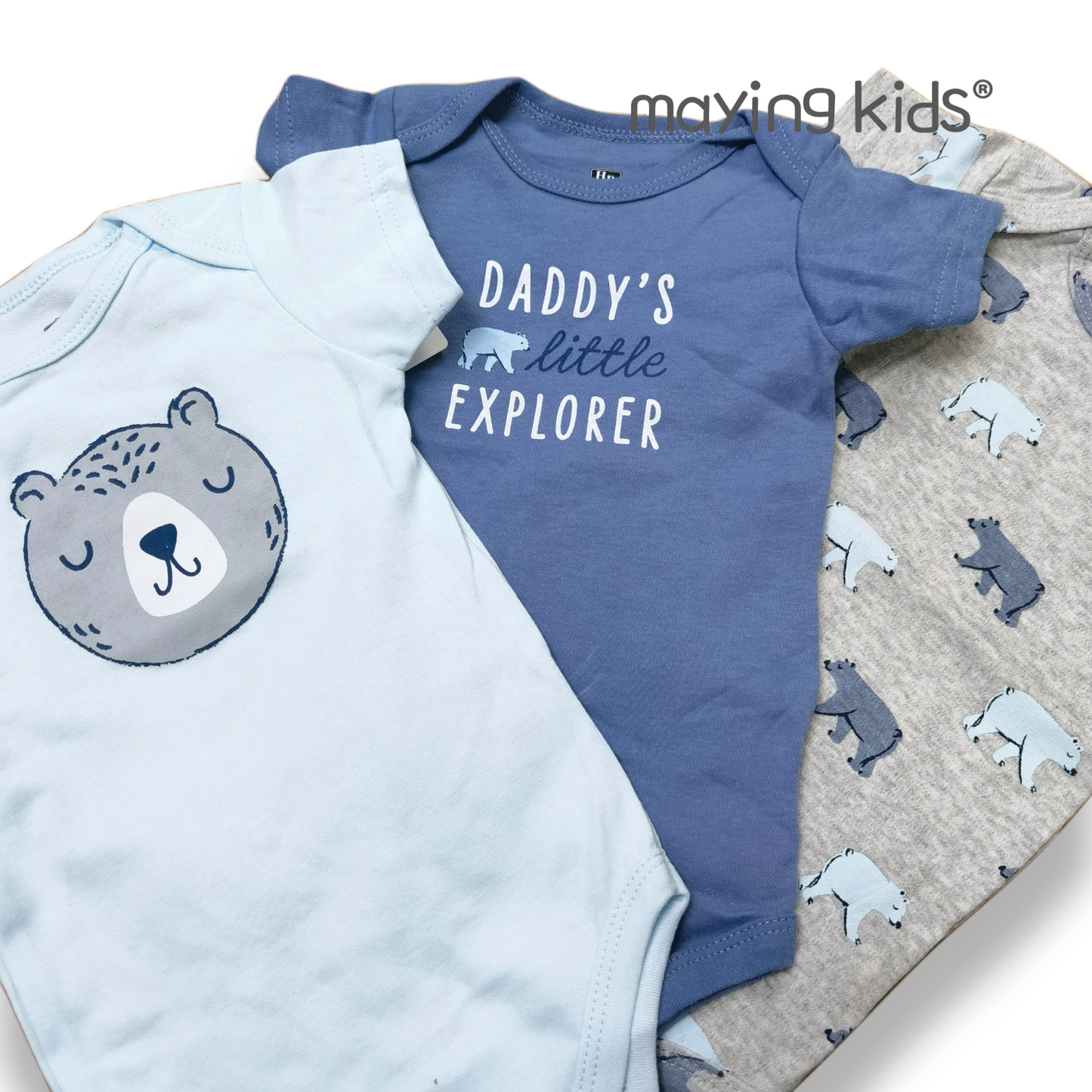 Bodysuit Short Sleeve 3 pcs 短袖連身衣3件裝