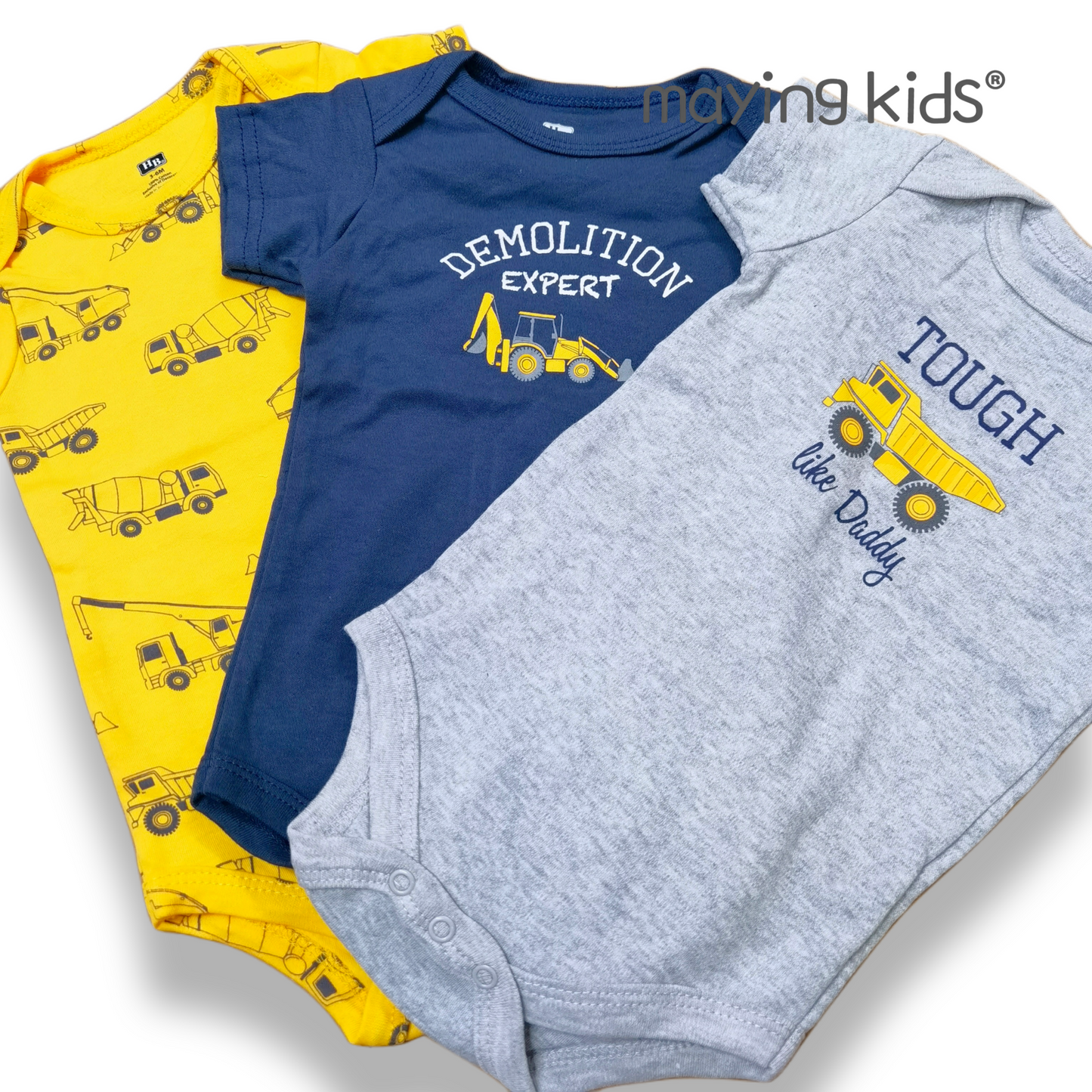 Bodysuit Short Sleeve 3 pcs 短袖連身衣3件裝