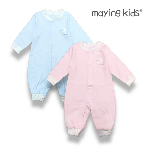 #8762 純棉雙面布開胸連身衣